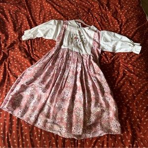 Handmade Corset-Back Embroidered Dress, New